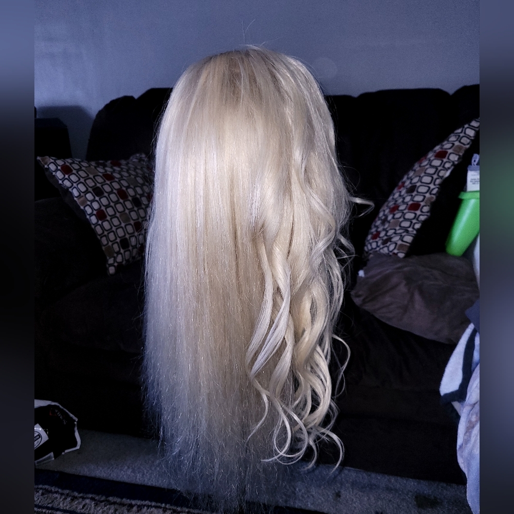 100% Human Hair Platinum Wig! 13×6 Lacefront! Brand New! - Picture 6 of 9